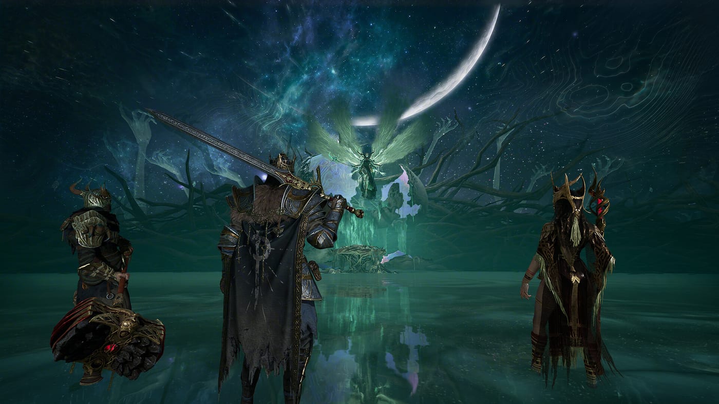Mistfall Hunter mist-covered ruins